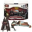 Star Wars Clone Wars Count Dooku with Speeder Bike Vehicle